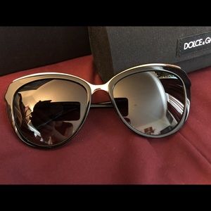 DOLCE & GABBANA black cat eye sunglasses